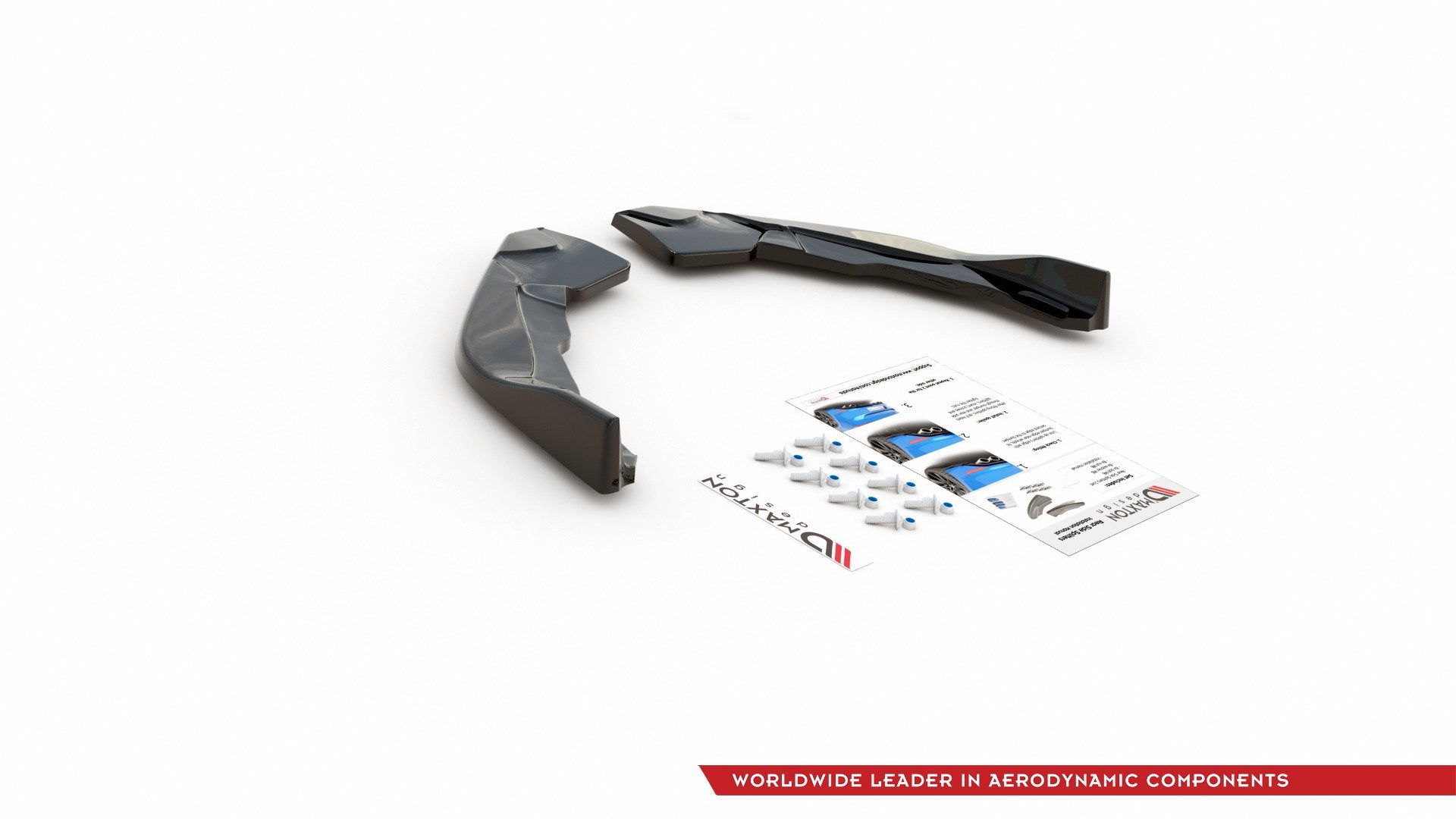 Heck Ansatz Flaps Diffusor für Toyota Corolla XII Hatchback schwarz matt