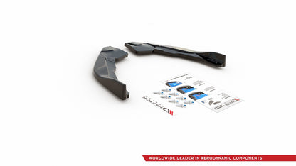Heck Ansatz Flaps Diffusor für Toyota Corolla XII Hatchback schwarz matt