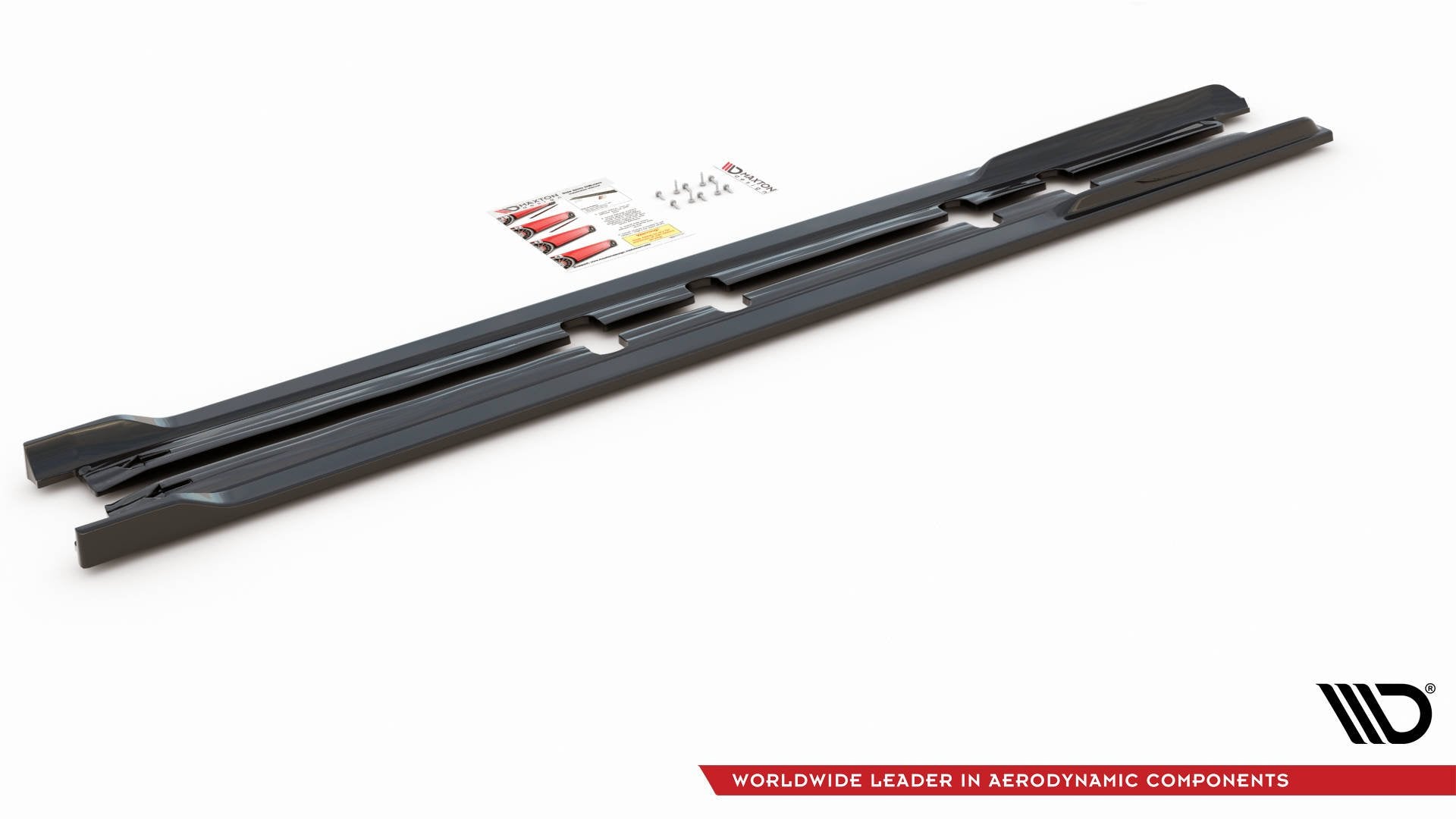 Seitenschweller Ansatz für V.2 für Seat Leon FR Mk4 / Cupra Leon  schwarz Hochglanz