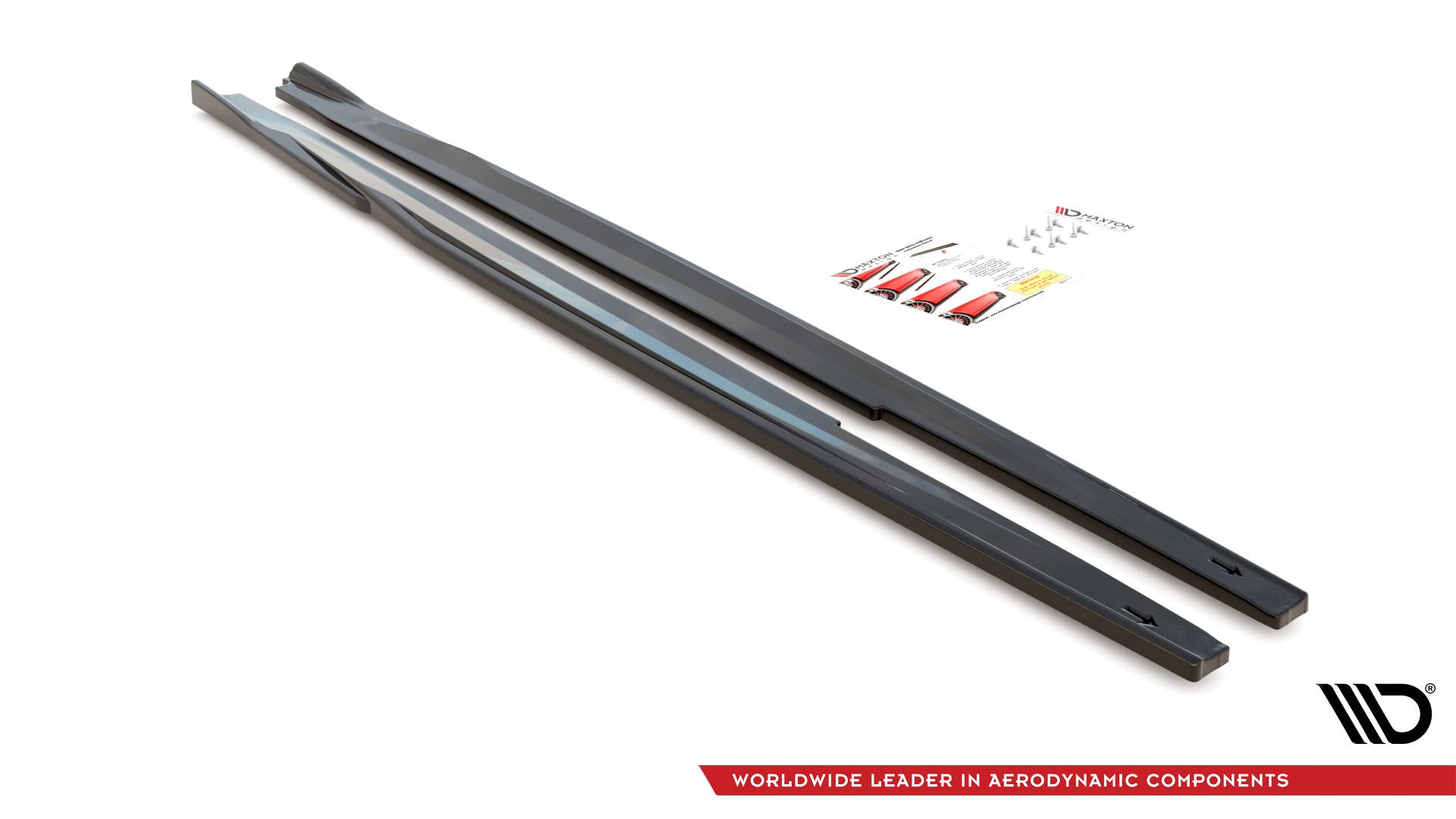 Seitenschweller Ansatz für Toyota Corolla GR Sport Hatchback XII schwarz matt