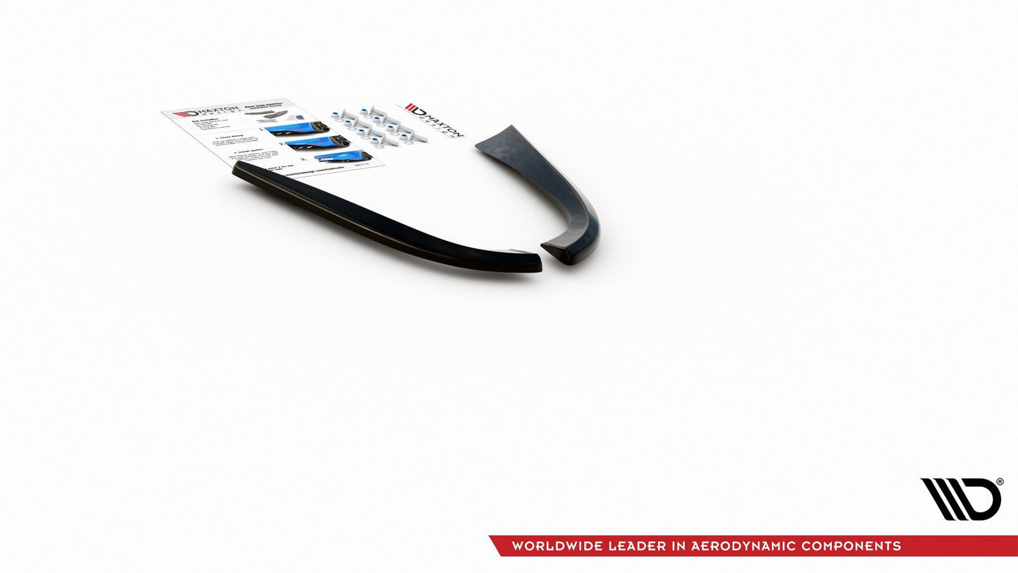 Heck Ansatz Flaps Diffusor für Alfa Romeo 156 SW Facelift schwarz matt