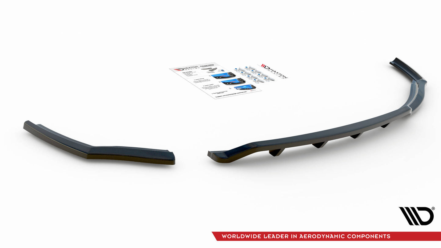 Mittlerer Diffusor Heck Ansatz DTM Look für BMW 1er F20 schwarz matt