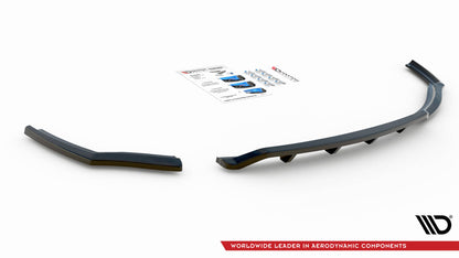 Mittlerer Diffusor Heck Ansatz DTM Look für BMW 1er F20 schwarz matt