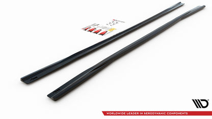 Seitenschweller Ansatz für Aud A6 S-Line / S6 C8  schwarz matt
