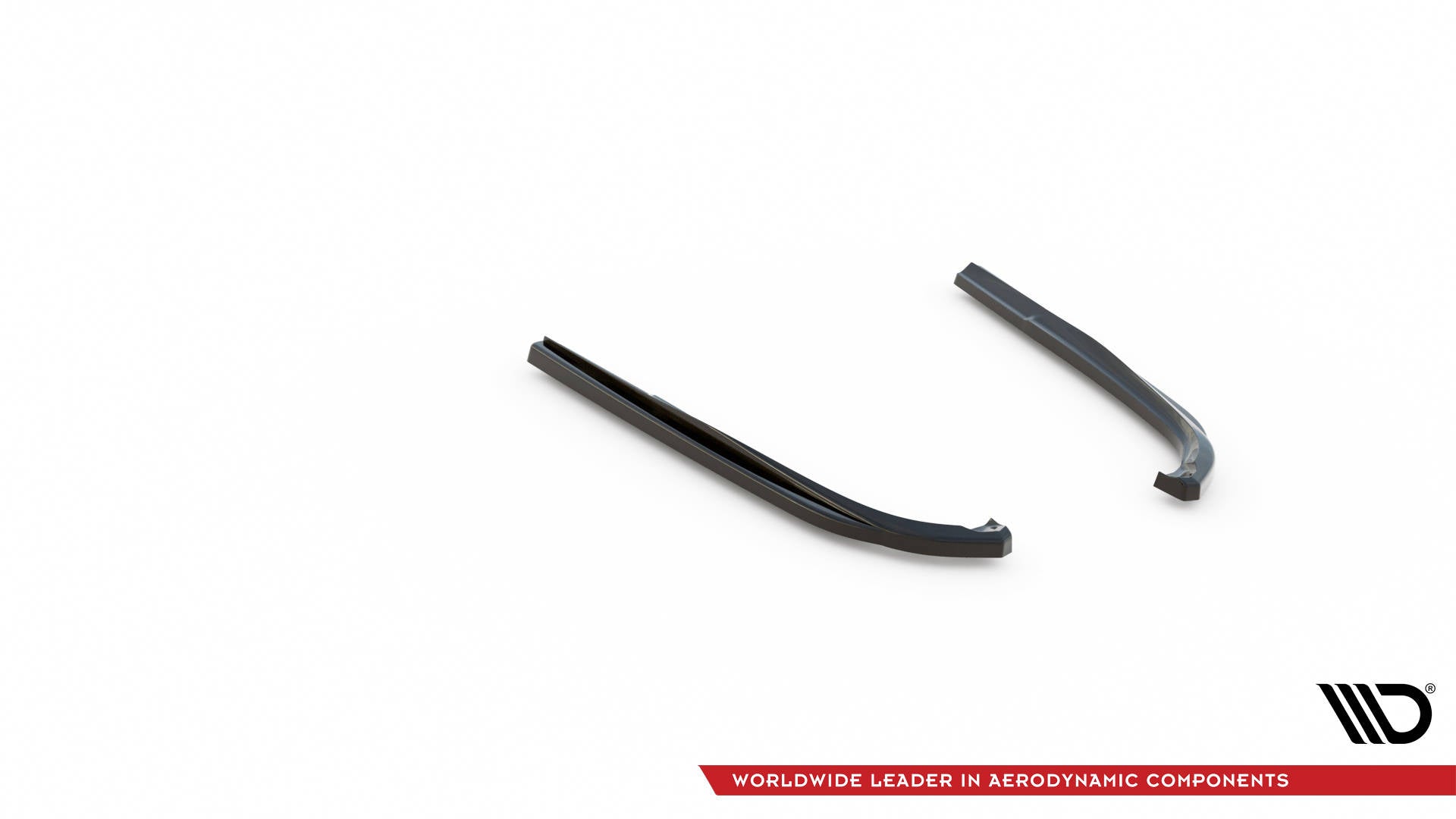 Heck Ansatz Flaps Diffusor für Lexus GS F Mk4 Facelift schwarz Hochglanz