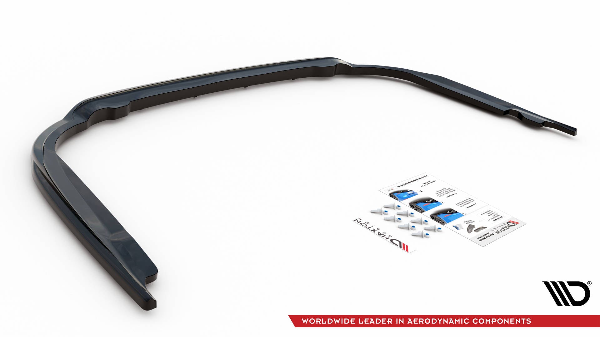 Mittlerer Diffusor Heck Ansatz DTM Look für Toyota Avensis Mk3 Facelift Carbon Look