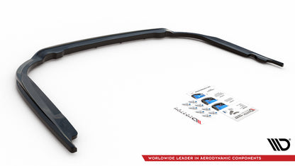 Mittlerer Diffusor Heck Ansatz DTM Look für Toyota Avensis Mk3 Facelift Carbon Look