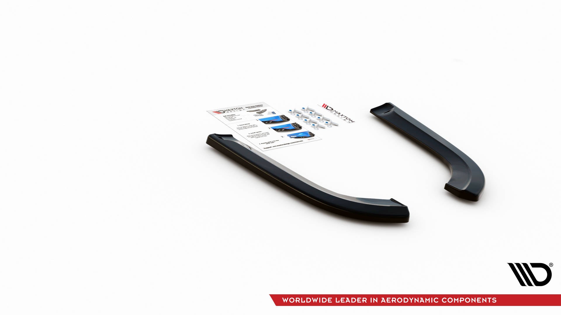 Heck Ansatz Flaps Diffusor für Dodge Durango RT Mk3 schwarz matt