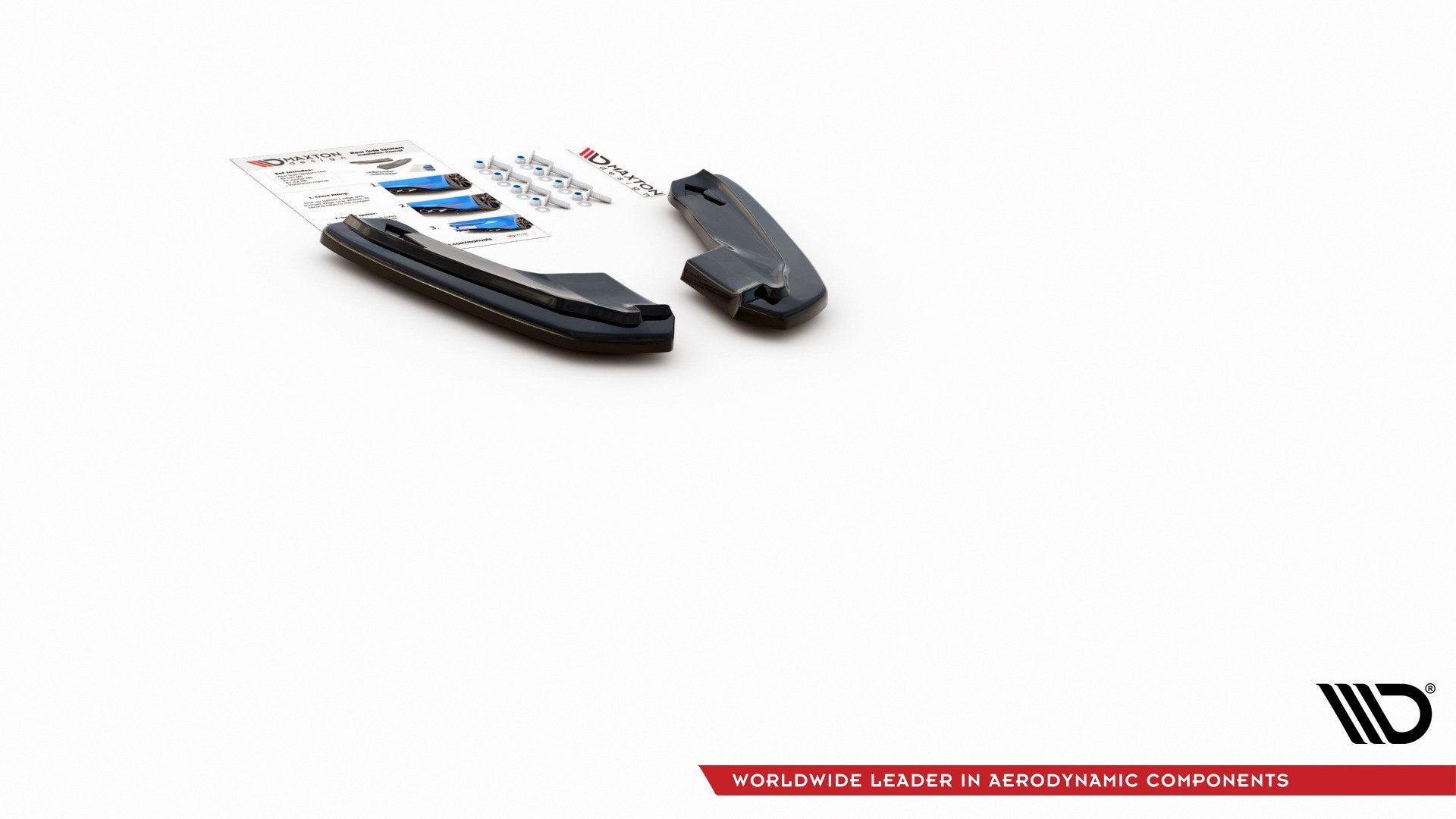 Heck Ansatz Flaps Diffusor V.1 für Audi RS3 8V Sportback schwarz matt