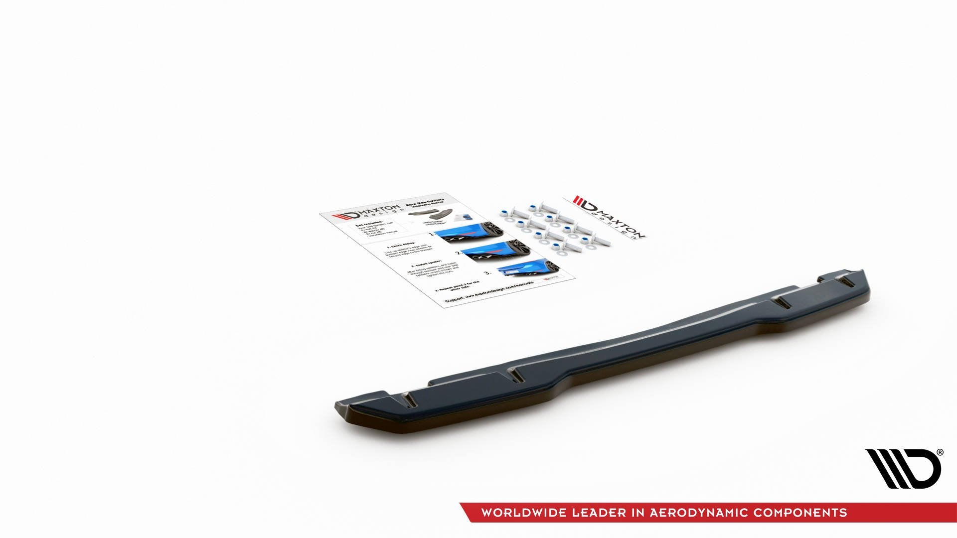 Mittlerer Diffusor Heck Ansatz für Toyota GR Yaris Mk4 schwarz Hochglanz
