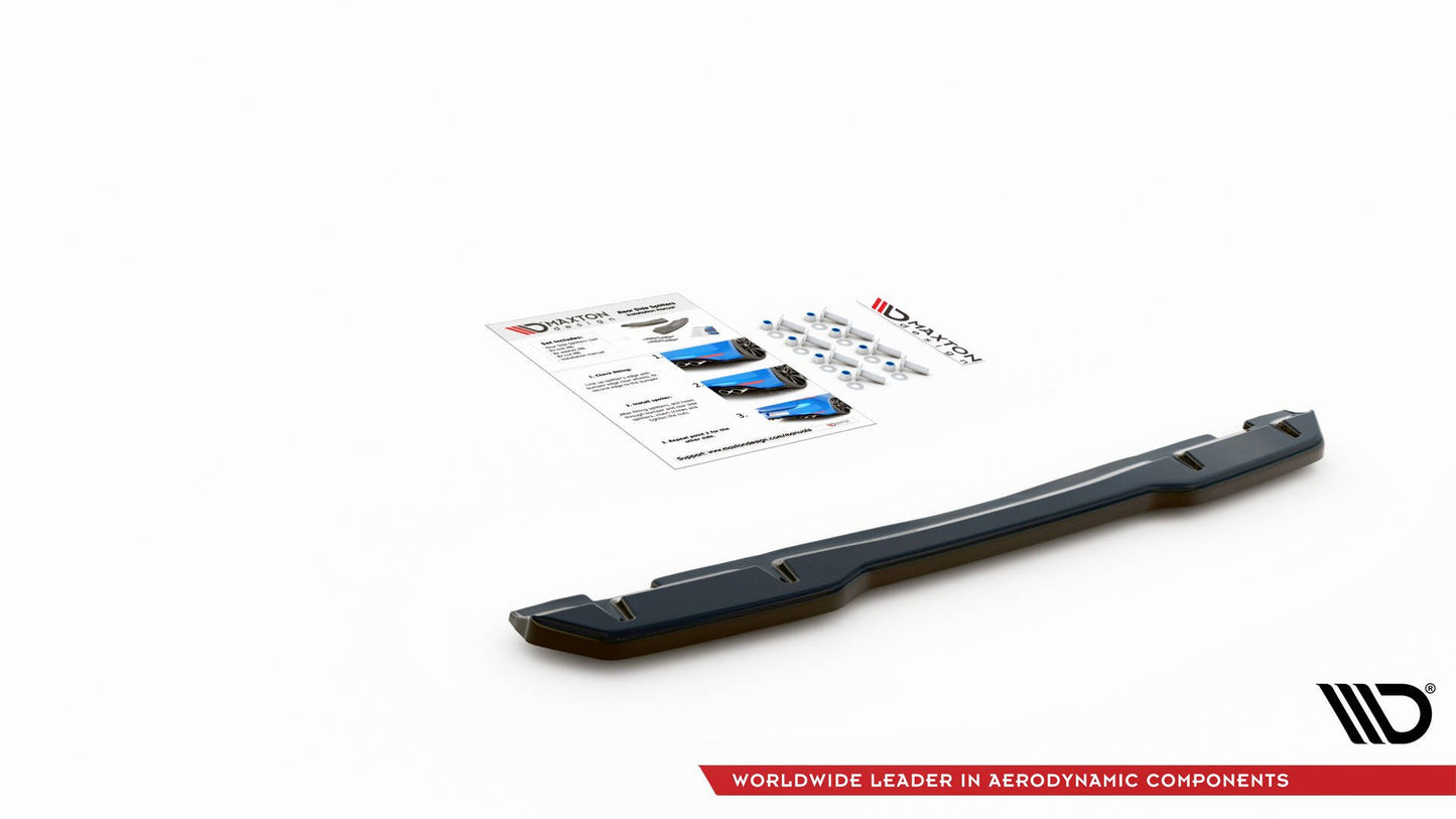 Mittlerer Diffusor Heck Ansatz für Toyota GR Yaris Mk4 schwarz matt