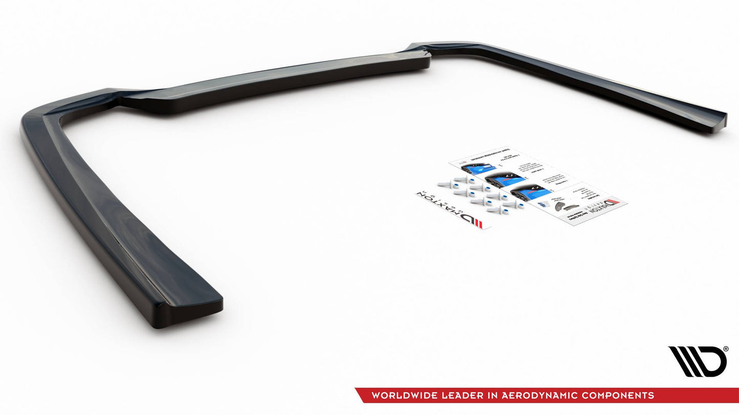Mittlerer Diffusor Heck Ansatz für Mercedes-Benz CLS AMG-Line C257 schwarz matt
