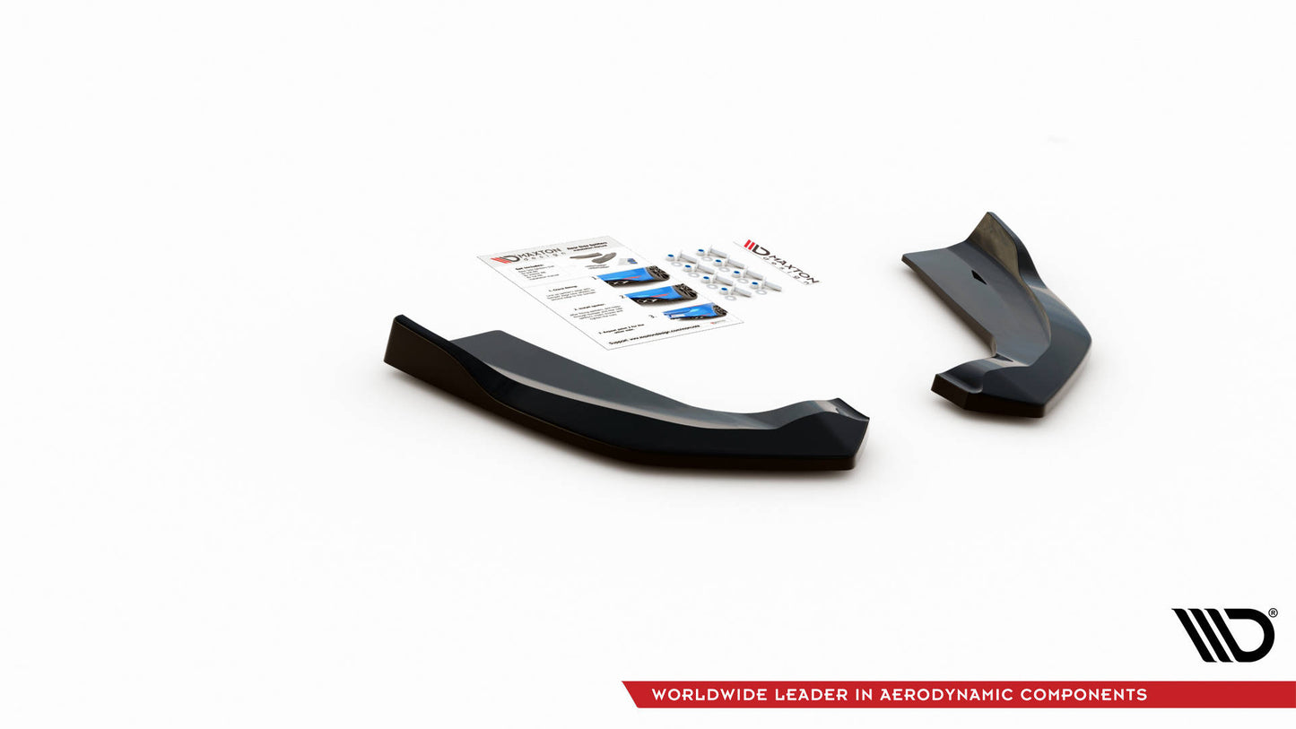 Heck Ansatz Flaps Diffusor für Ford Escape ST-Line Mk3 schwarz Hochglanz