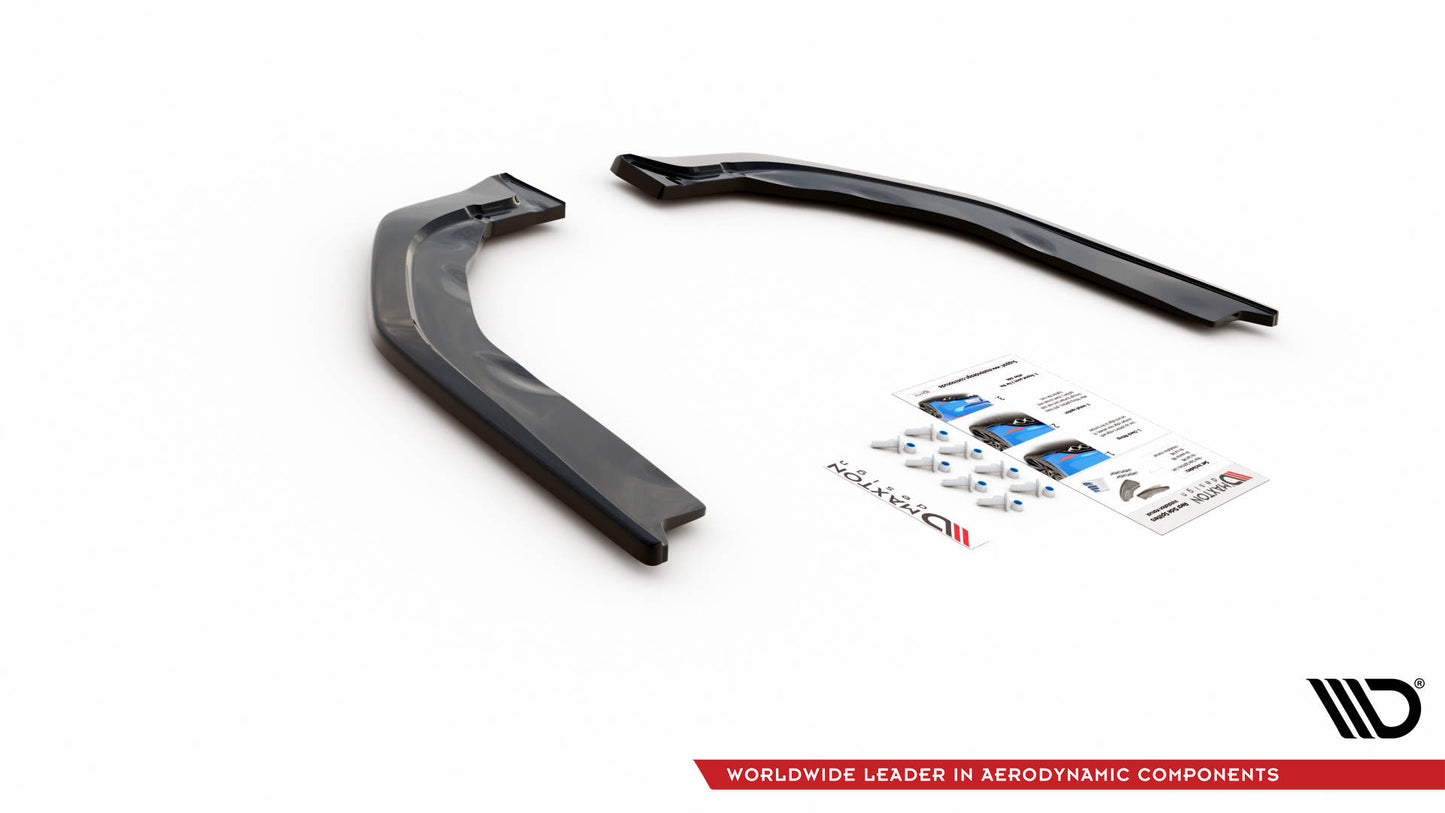 Heck Ansatz Flaps Diffusor V.2 für BMW M3 G80 schwarz Hochglanz