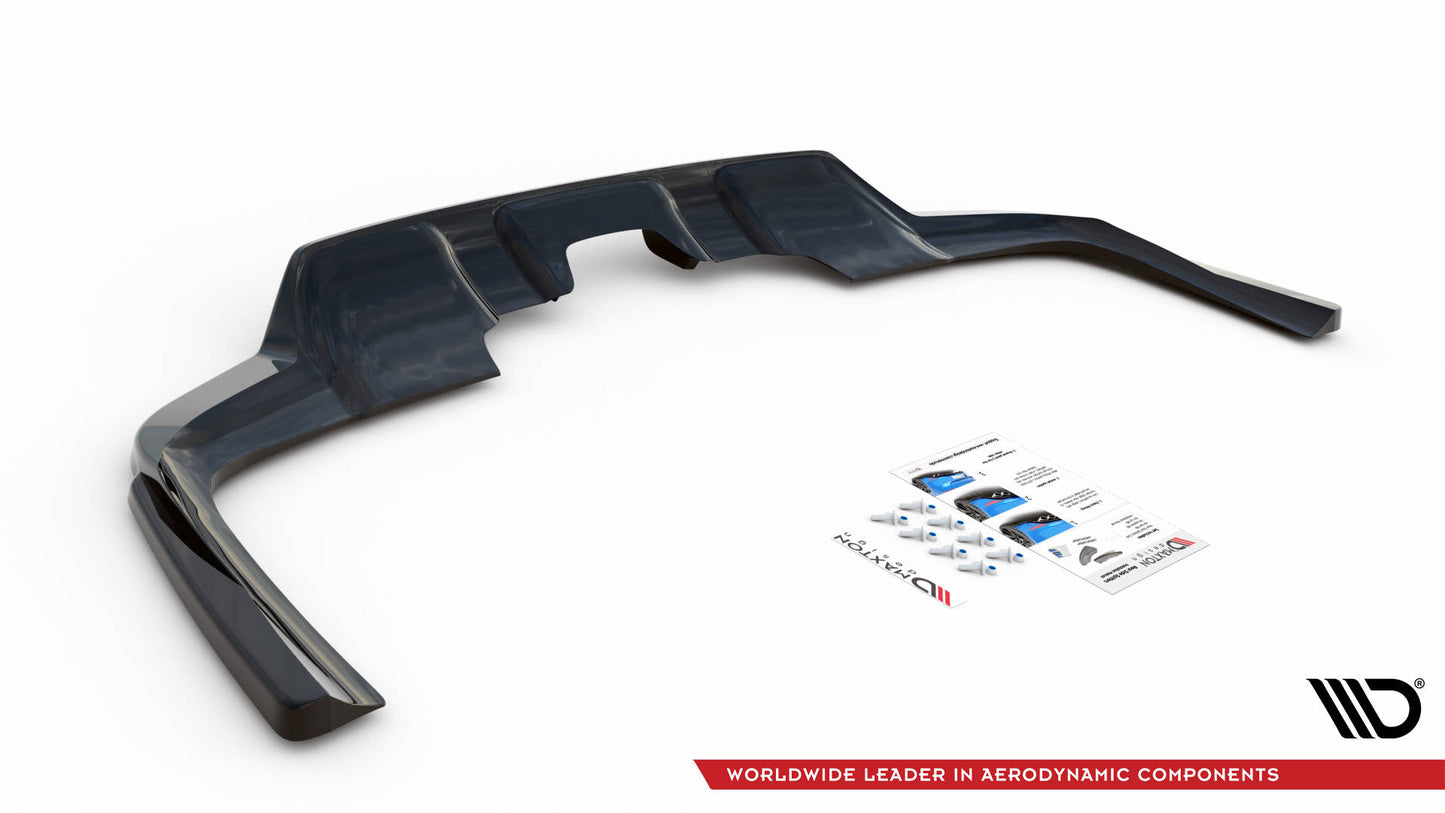 Mittlerer Diffusor Heck Ansatz DTM Look für Mercedes-Benz GLS AMG-Line X167 Carbon Look