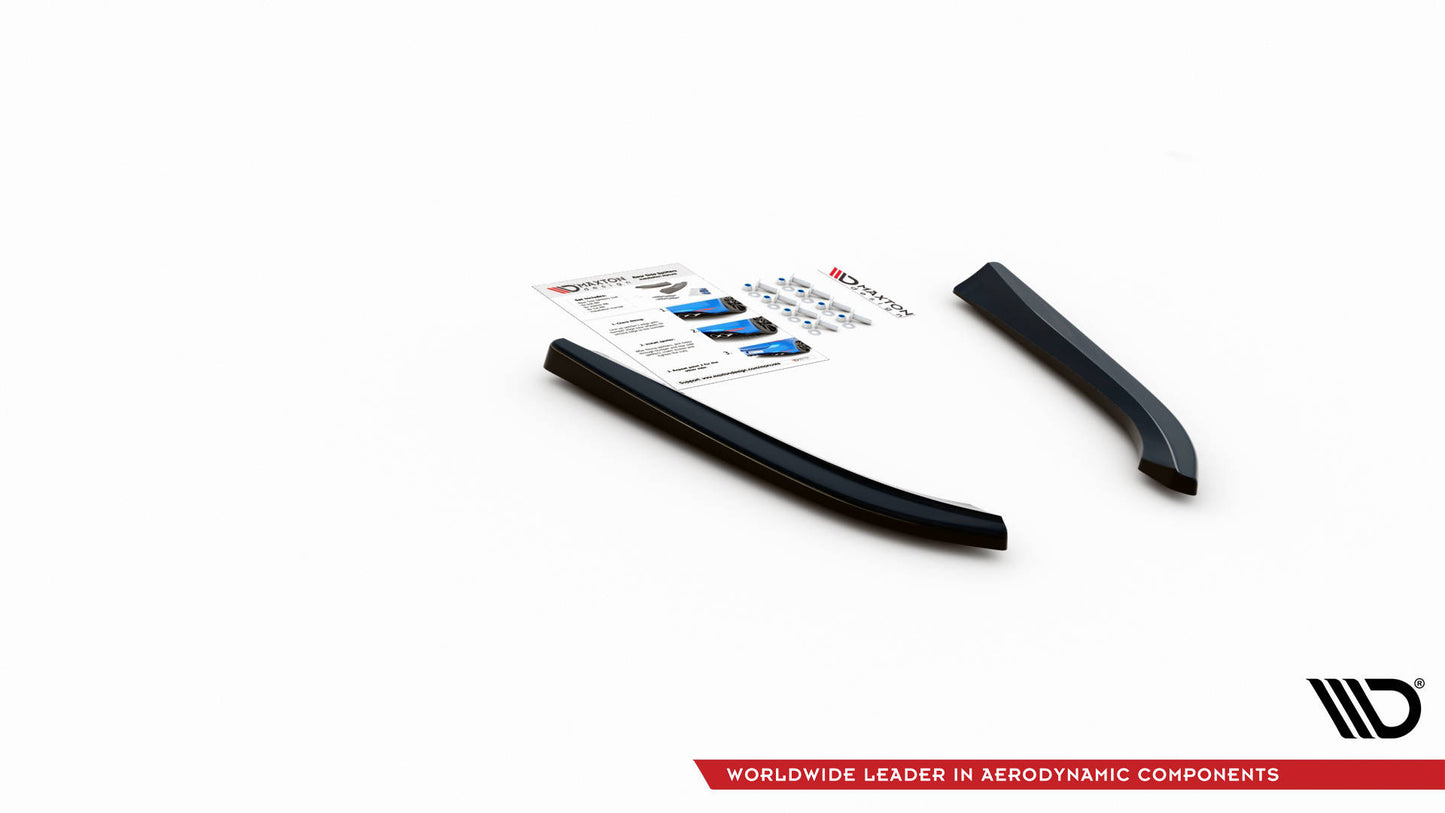 Heck Ansatz Flaps Diffusor für Audi S8 D3 schwarz matt