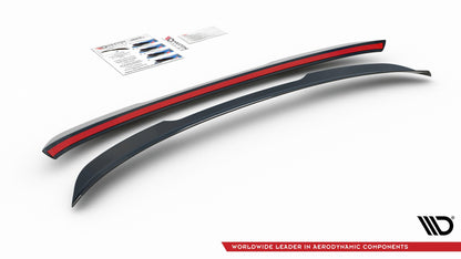 Spoiler CAP für Seat Leon Mk3 Cupra ST Facelift schwarz matt