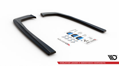 Heck Ansatz Flaps Diffusor für Mercedes-Benz E63 AMG Kombi/Limousine S213/W213 schwarz matt
