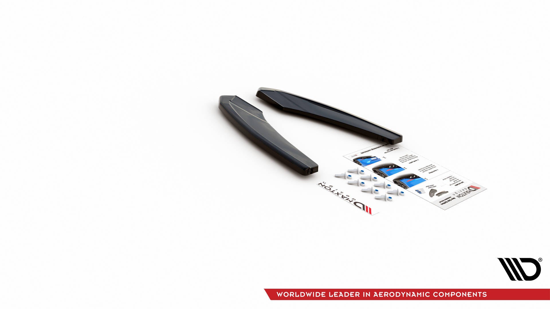 Heck Ansatz Flaps Diffusor für Audi S3 Limousine 8Y schwarz Hochglanz