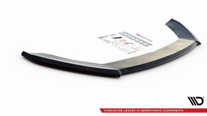 Front Ansatz V.4 für Seat Leon Cupra / FR Mk3 FL schwarz Hochglanz