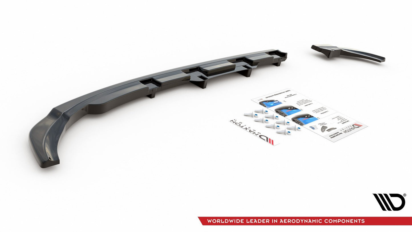 Mittlerer Diffusor Heck Ansatz DTM Look für VW Polo 6 GTI Mk6 Carbon Look