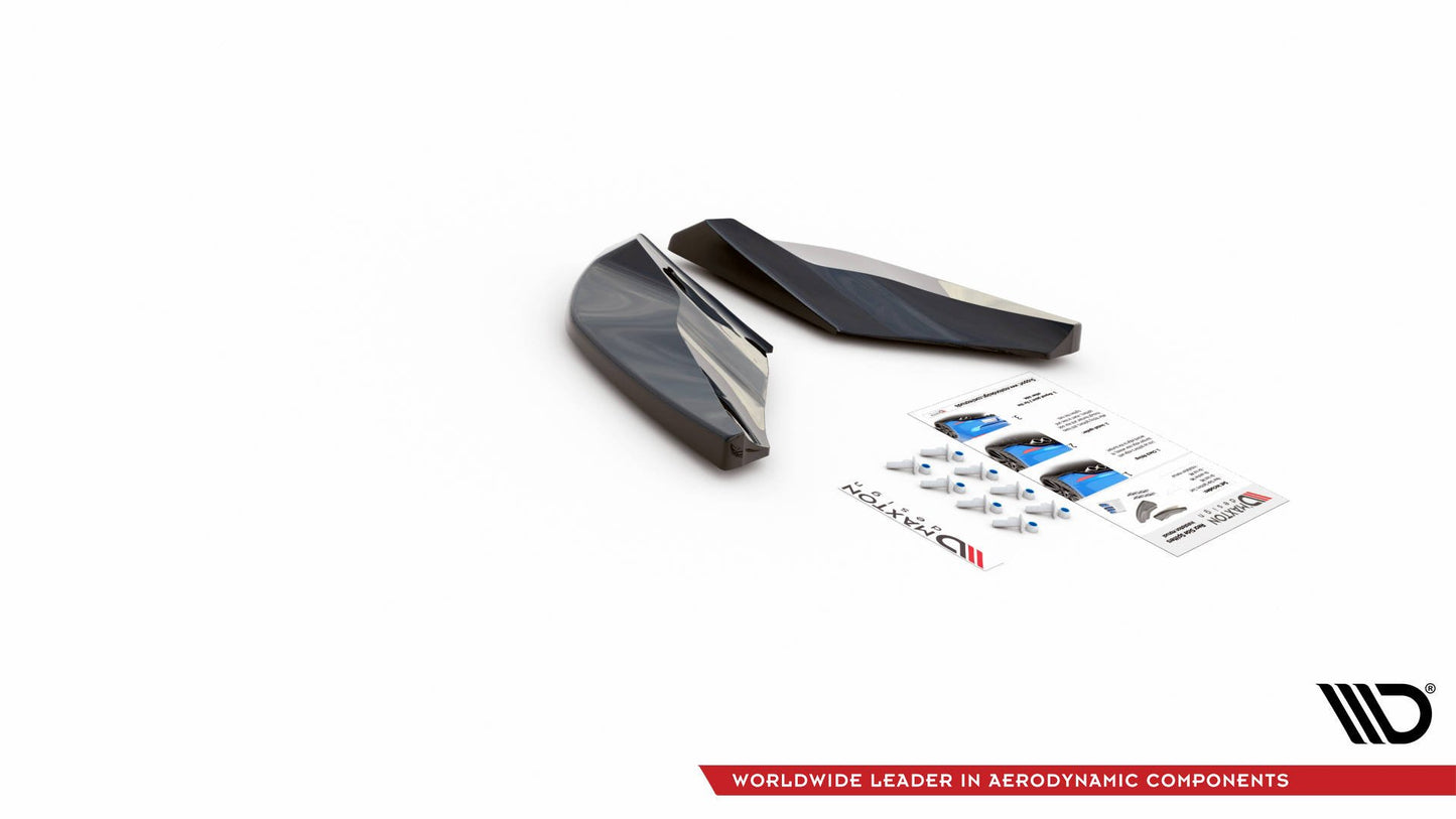 Heck Ansatz Flaps Diffusor für Cupra Ateca schwarz Hochglanz