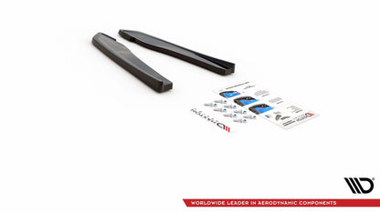 Heck Ansatz Flaps Diffusor für Audi RS5 F5 Facelift schwarz matt