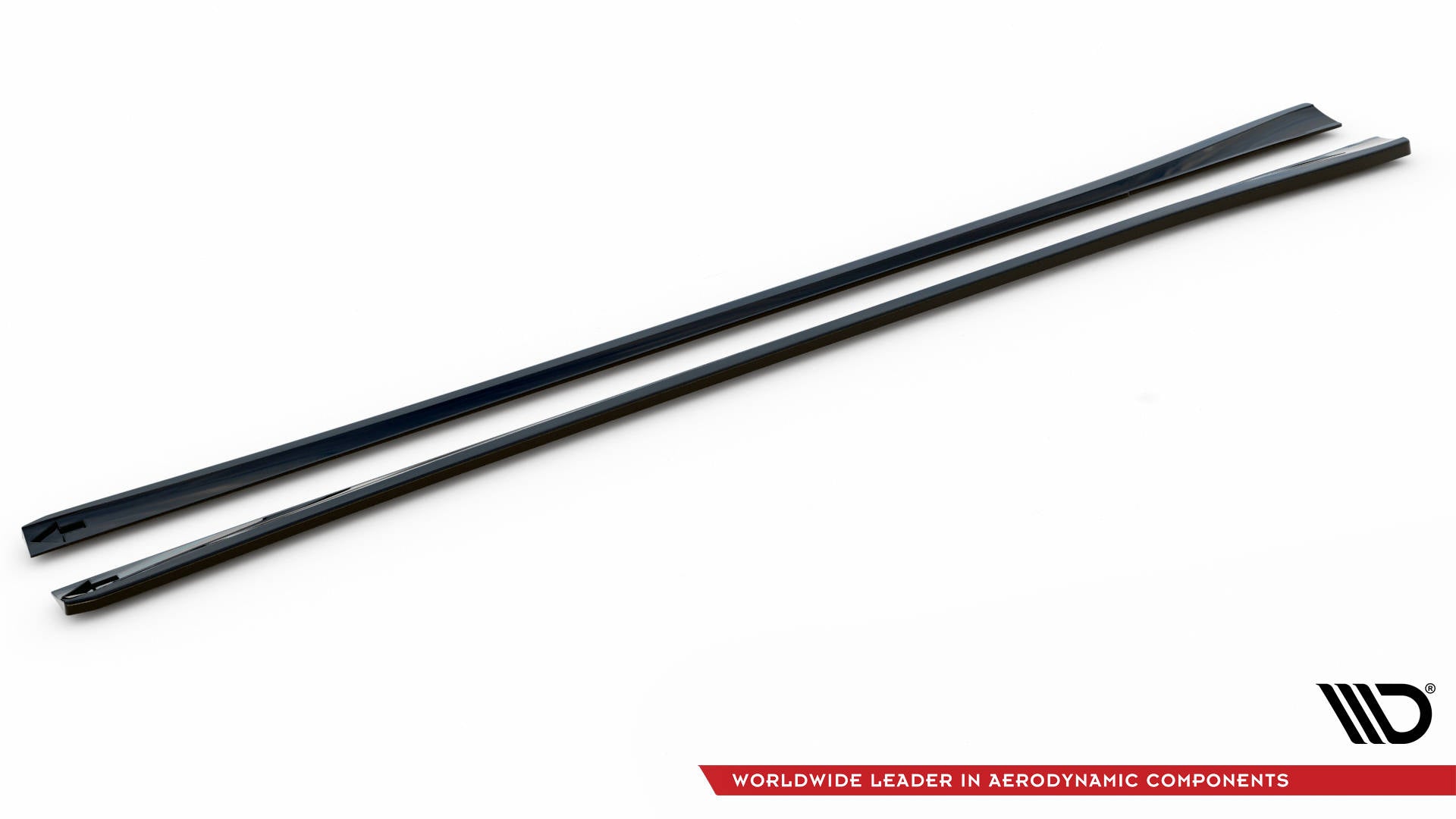 Seitenschweller Ansatz für Audi A6 C8 schwarz Hochglanz
