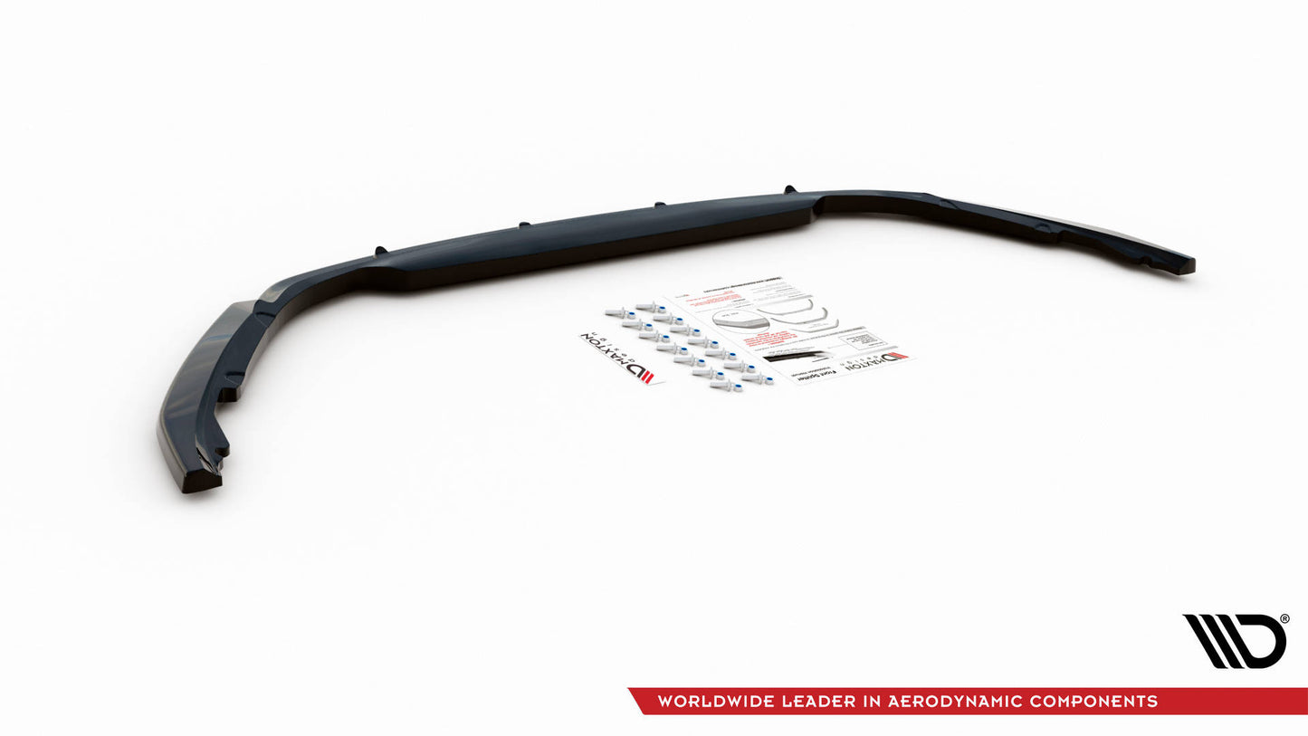 Front Ansatz V.1 für Renault Clio Mk5 schwarz Hochglanz