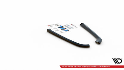 Heck Ansatz Flaps Diffusor für Volvo V70 Mk3 schwarz matt