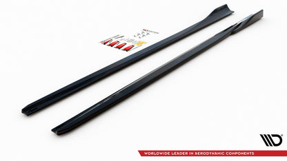 Seitenschweller Ansatz für V.4 Ford Focus ST / ST-Line Mk4 Carbon Look