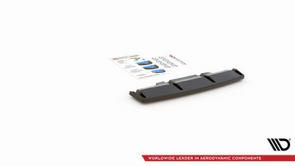 Mittlerer Diffusor Heck Ansatz für Volkswagen Golf R Mk8 schwarz matt