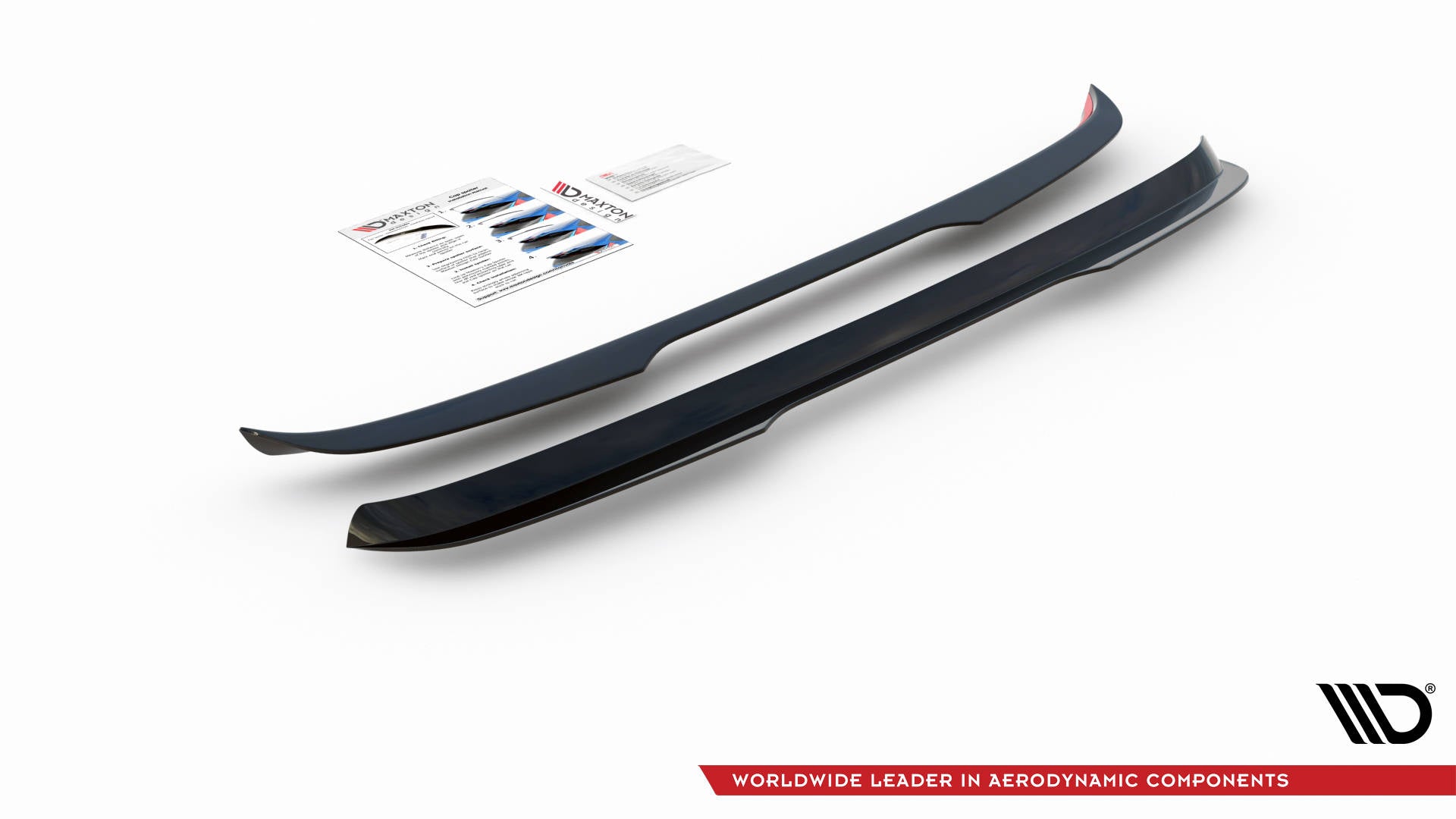 Spoiler CAP für Volkswagen Tiguan R / R-Line Mk2 Facelift schwarz matt