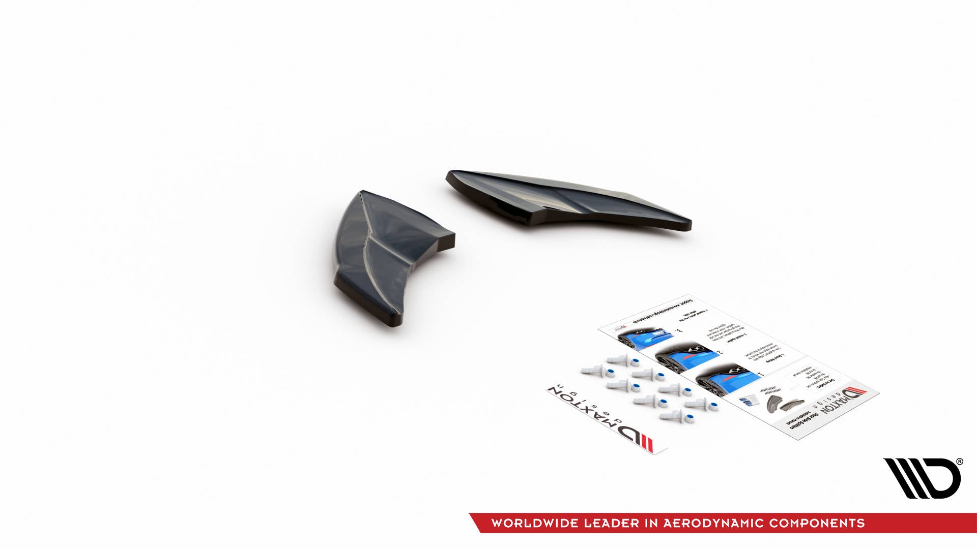 Heck Ansatz Flaps Diffusor V.4 für Volkswagen Golf R Mk7 schwarz matt