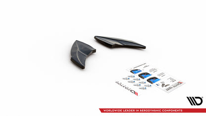 Heck Ansatz Flaps Diffusor V.4 für Volkswagen Golf R Mk7 schwarz Hochglanz