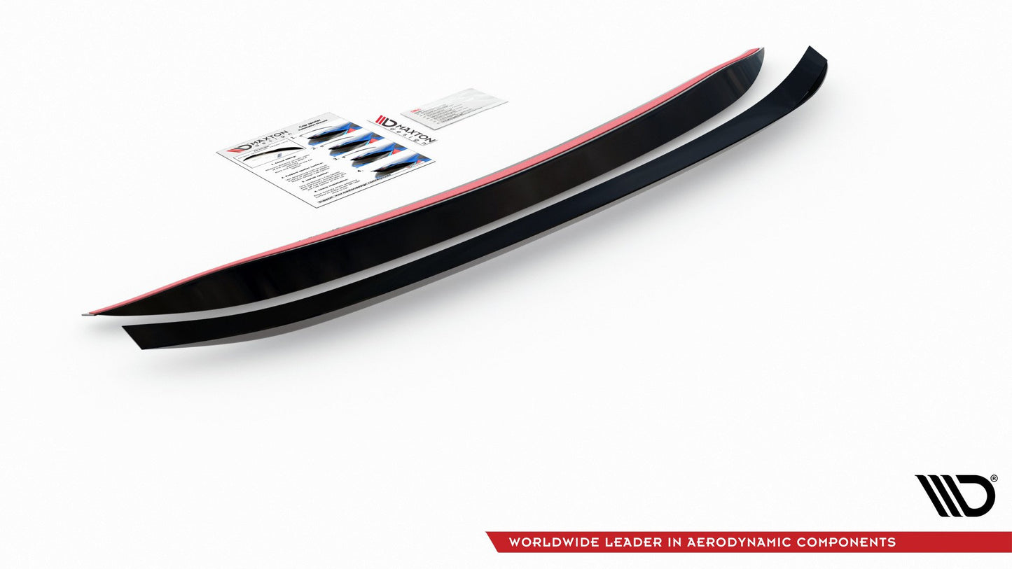 Spoiler CAP für Ford Mondeo Liftback Mk5 Facelift schwarz matt