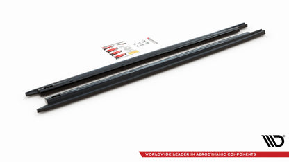Seitenschweller Ansatz für V.1 für Seat Ibiza FR/ Standard Mk5 Carbon Look