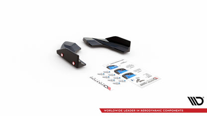 Heck Ansatz Flaps Diffusor +Flaps für V.2 Volkswagen Golf R Mk8