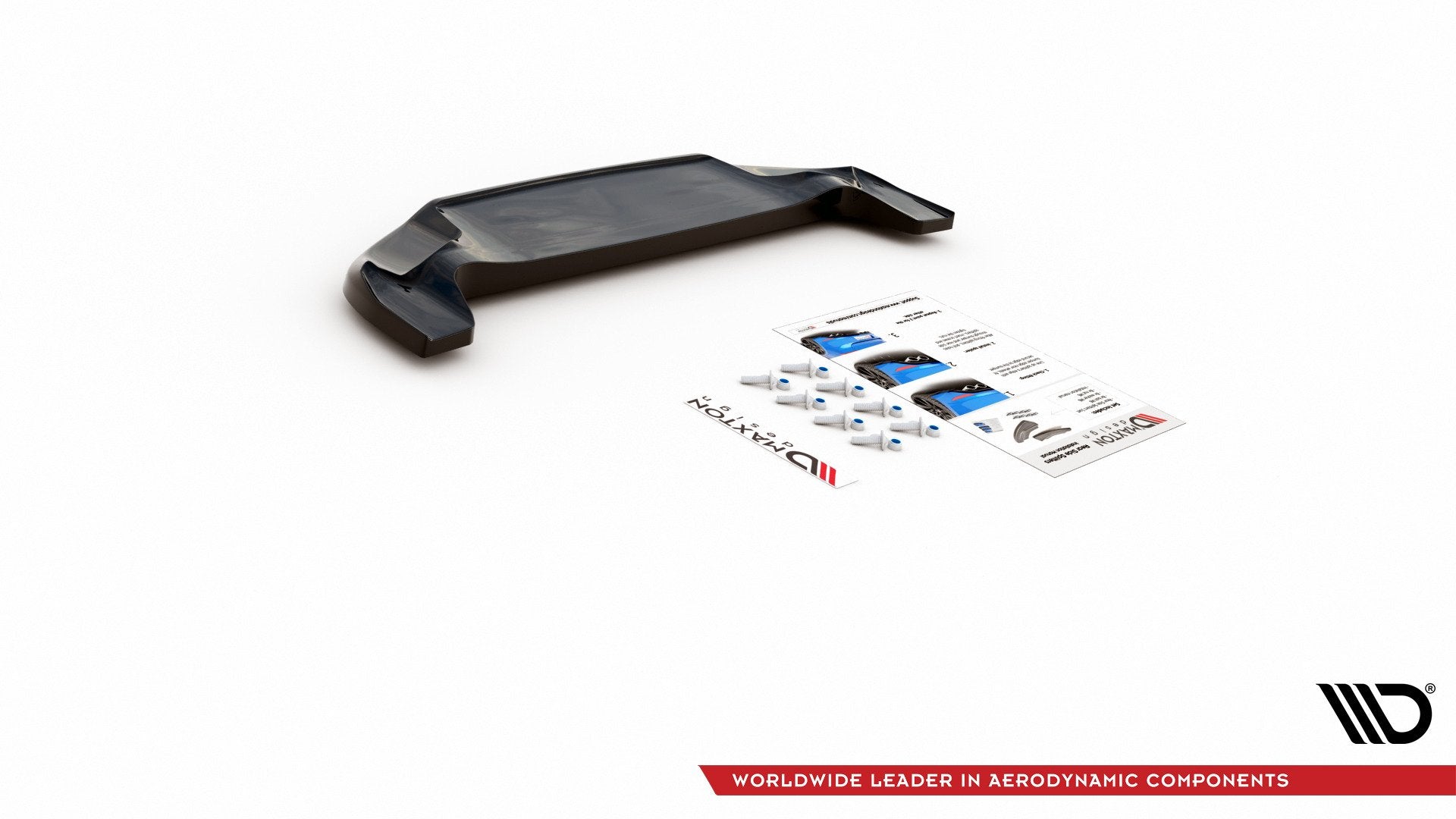 Mittlerer Diffusor Heck Ansatz für Fiat 124 Spider Abarth Carbon Look