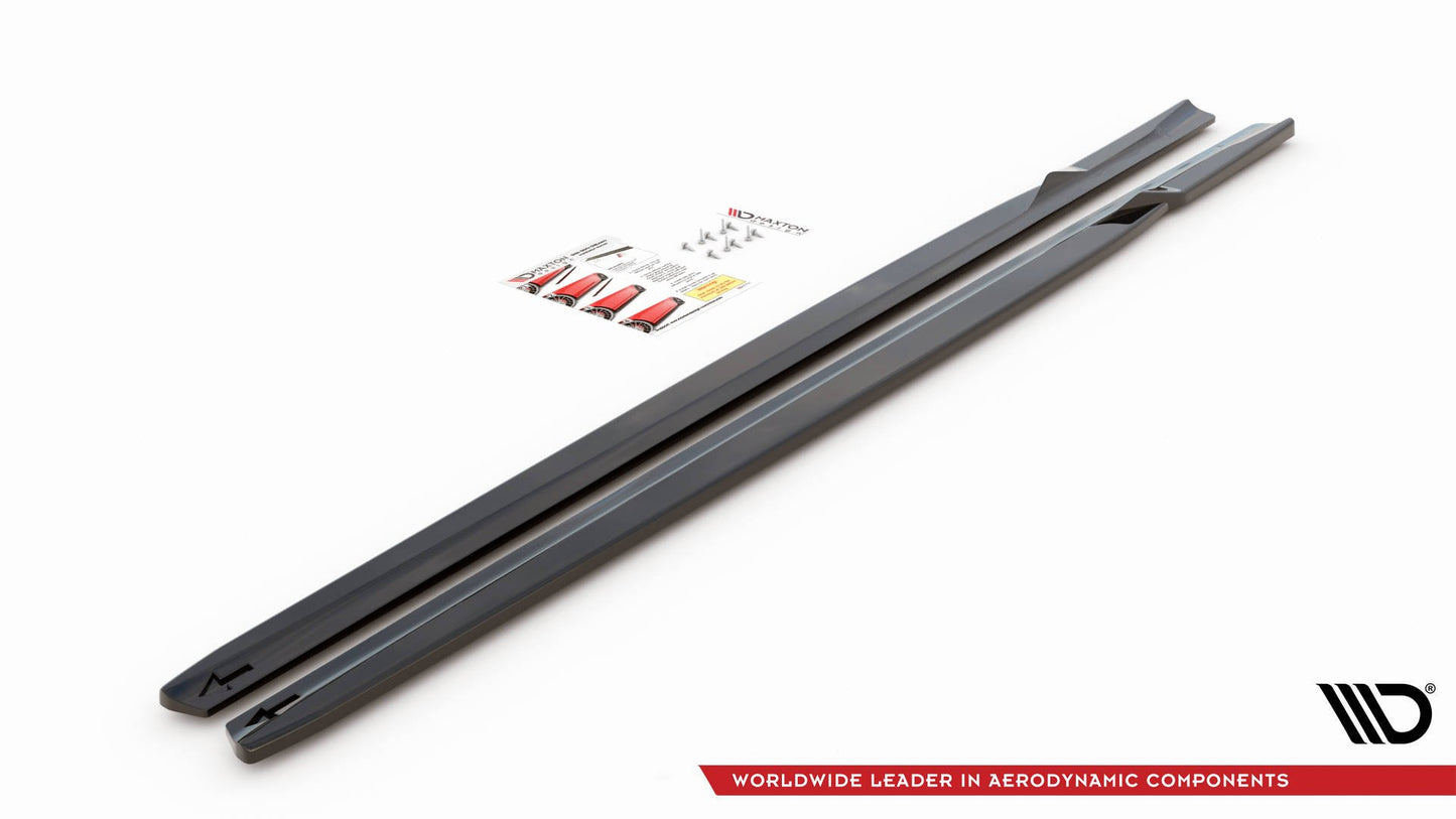 Seitenschweller Ansatz für V.2 für BMW M2 F87 schwarz matt