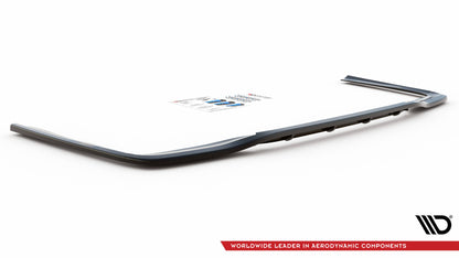 Mittlerer Diffusor Heck Ansatz DTM Look für Mercedes-Benz E AMG-Line Limousine W212 Facelift schwarz Hochglanz