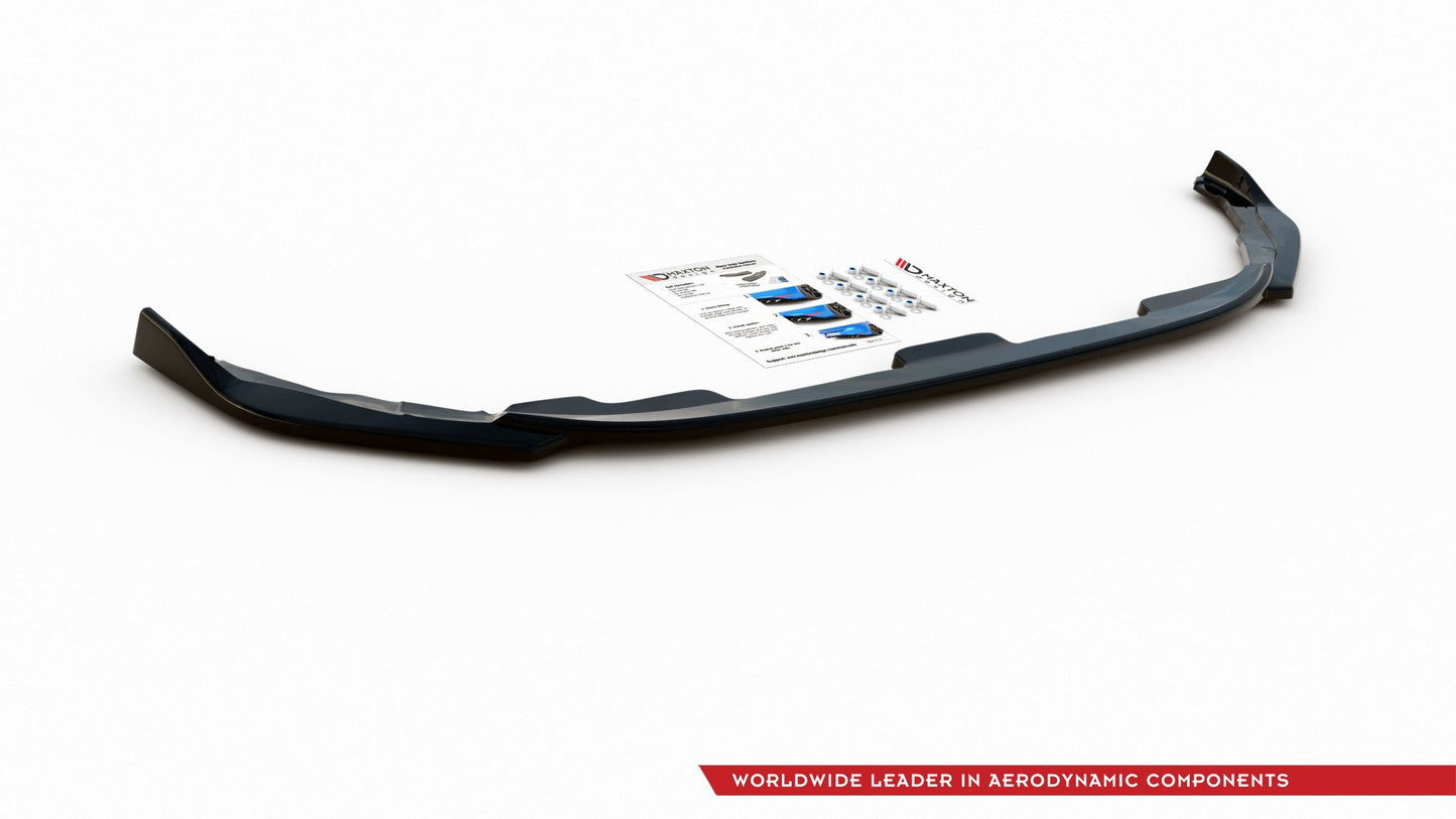 Mittlerer Diffusor Heck Ansatz für Toyota Corolla XII Hatchback schwarz matt