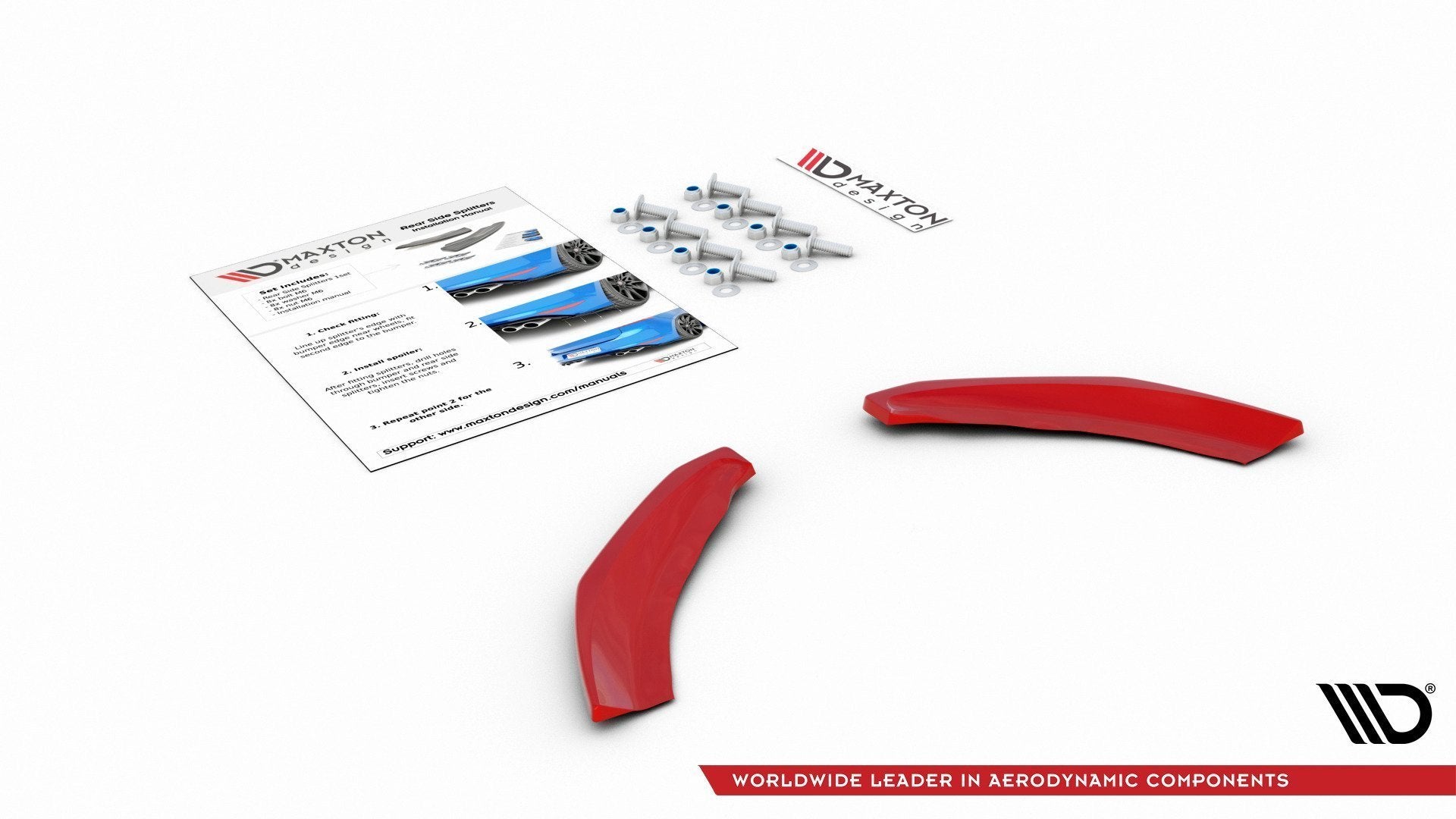 Heck Ansatz Flaps Diffusor für VW POLO MK6 GTI schwarz matt