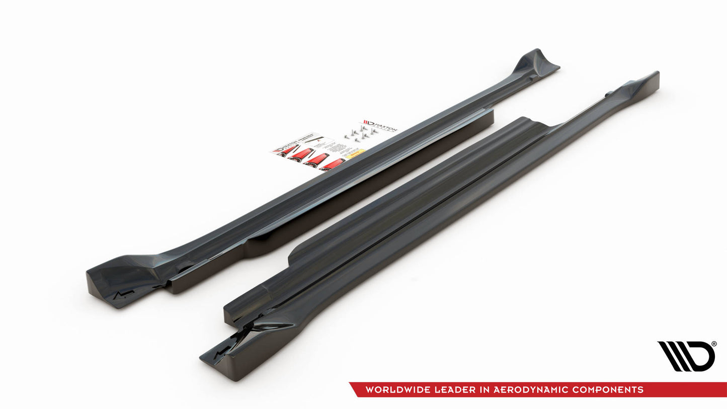 Seitenschweller Ansatz für Dodge Challenger SRT Hellcat Mk3 schwarz matt
