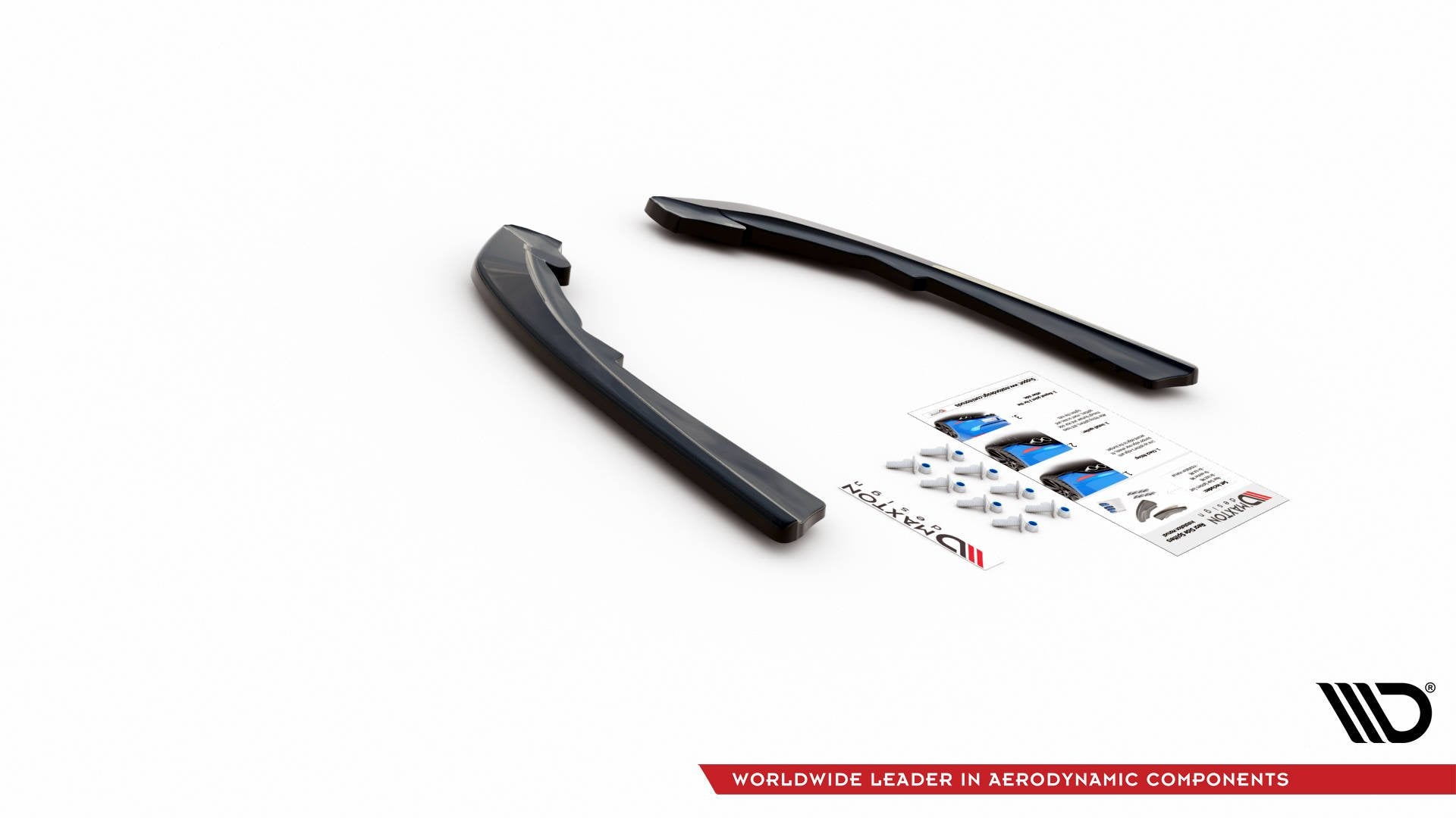 Heck Ansatz Flaps Diffusor für BMW 3er G20 / G21 schwarz Hochglanz