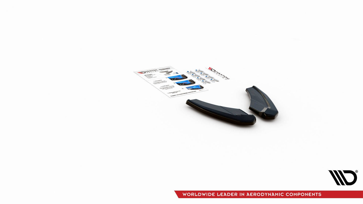 Heck Ansatz Flaps Diffusor V.1 für Audi S3 Sportback 8Y schwarz matt