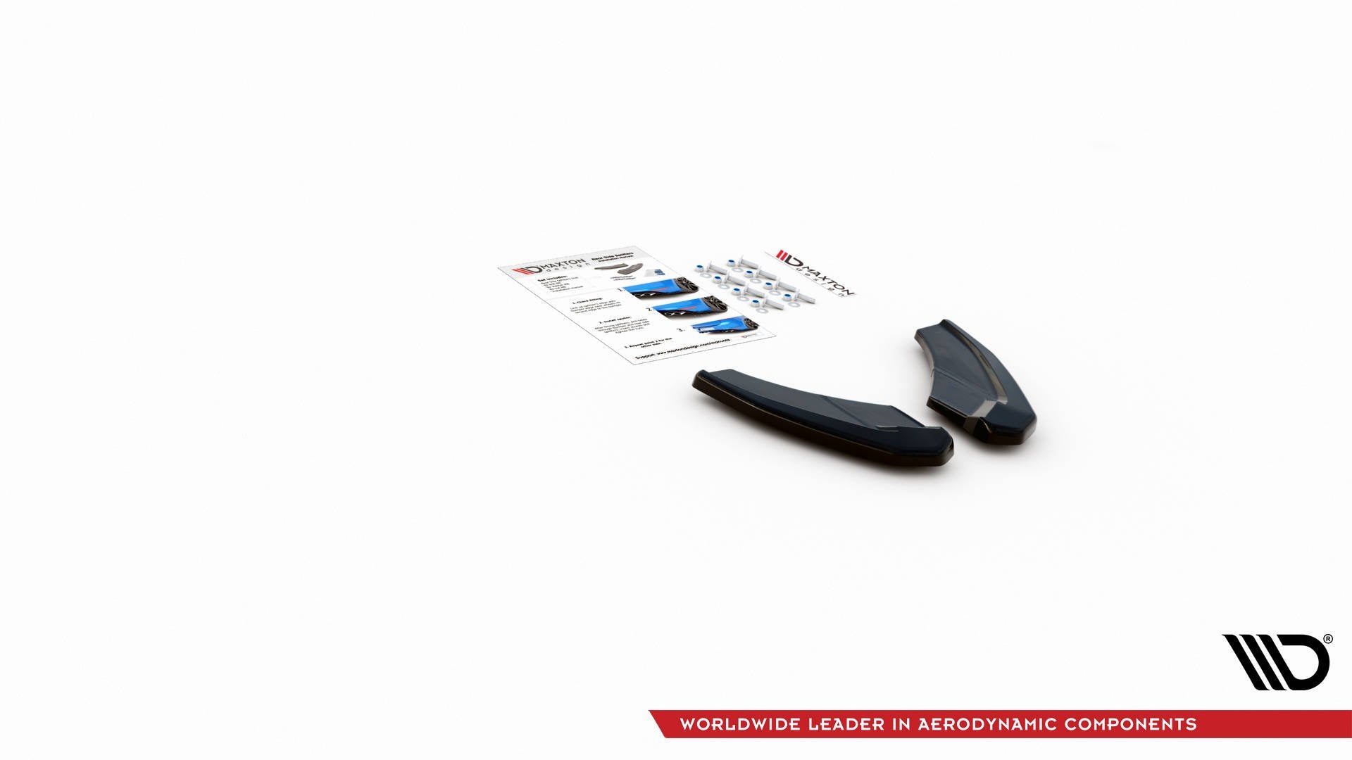 Heck Ansatz Flaps Diffusor V.1 für Audi S3 Sportback 8Y schwarz matt