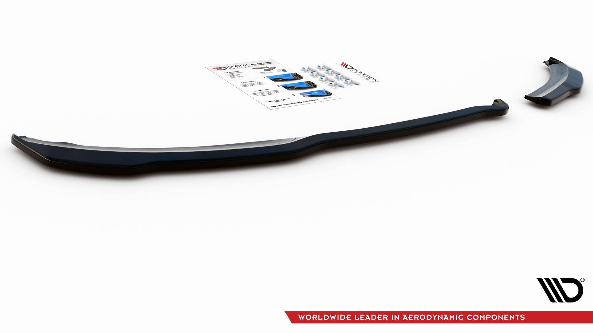 Heck Ansatz Flaps Diffusor für Peugeot 207 Sport schwarz matt