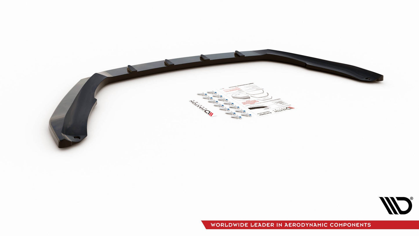 Front Ansatz V.3 für Skoda Octavia RS Mk3 Facelift schwarz matt