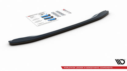 Mittlerer Diffusor Heck Ansatz für BMW X2 F39 M-Paket Carbon Look